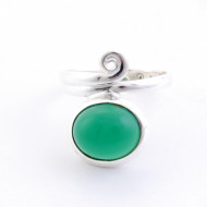 Avanturīns - sudraba gredzens